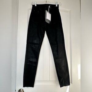 NWT! ANTHROPOLOGIE PISTOLA ALINE COATED SKINNY JEANS